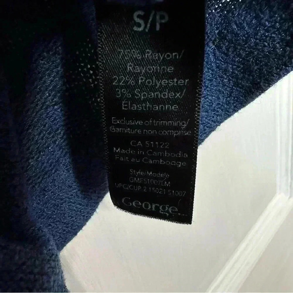 George Maternity  Shirt Blue Size Small - Picture 7 of 16